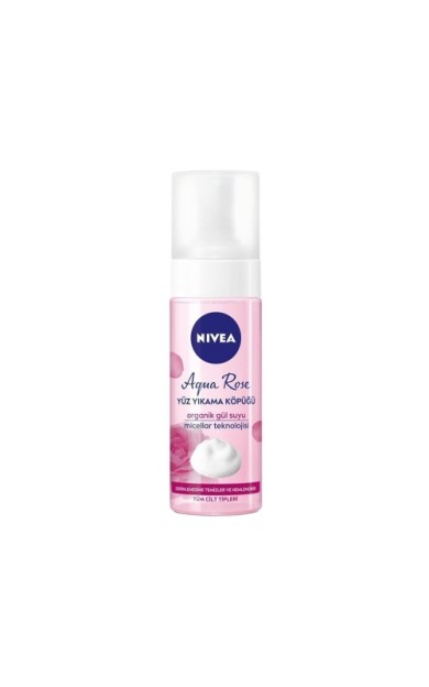 Nivea Aqua Rose Organik Gül Suyu İçeren Yüz Yıkama Köpüğü 150 Ml