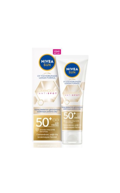 Nivea Sun Yüz Koruma Kremi Luminos630 Leke Karşıtı Gkf 50 40 Ml