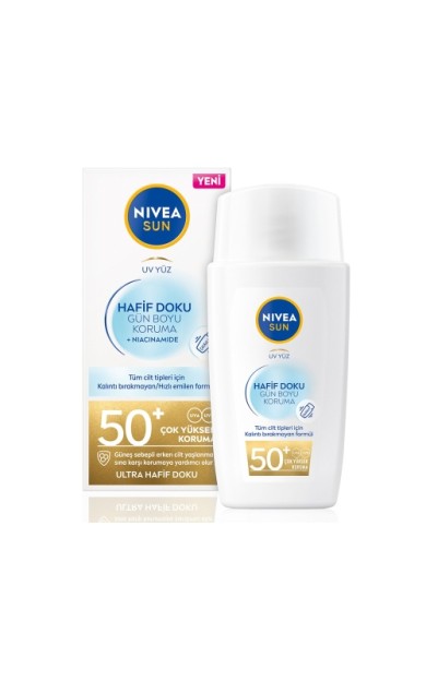 Nivea Sun Yüz Koruma Kremi Hafif Dokulu Gkf 50 40 Ml