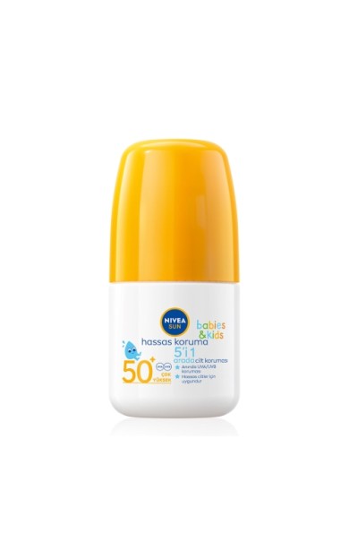 Nivea Sun Güneş Roll-On Çocuk Hassas Gkf 50+ 50 Ml