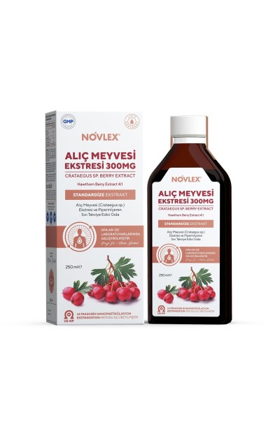 Novlex Alıç Meyve Ekstresi ve Piperin 250ml