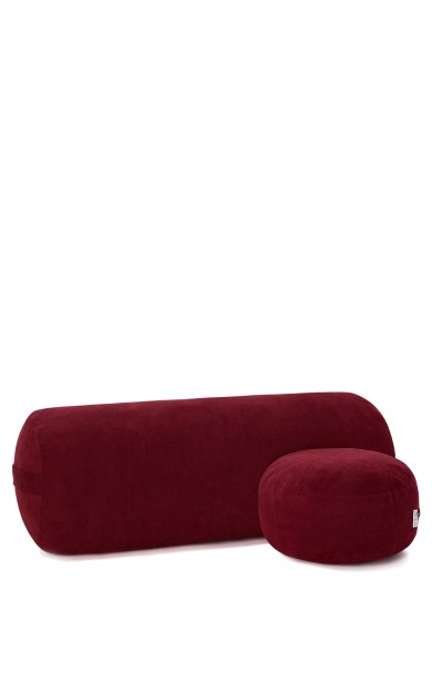 Nui Yoga Bordo Bolster & Meditasyon Minderi