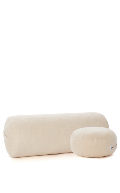 Nui Yoga Ekru Bolster &amp; Meditasyon Minderi