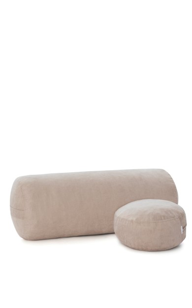 Nui Yoga Bej Bolster &amp; Meditasyon Minderi