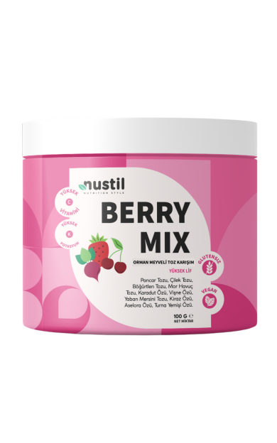 NUSTİL Berry Mix Orman Meyveli Toz Karışım 100g