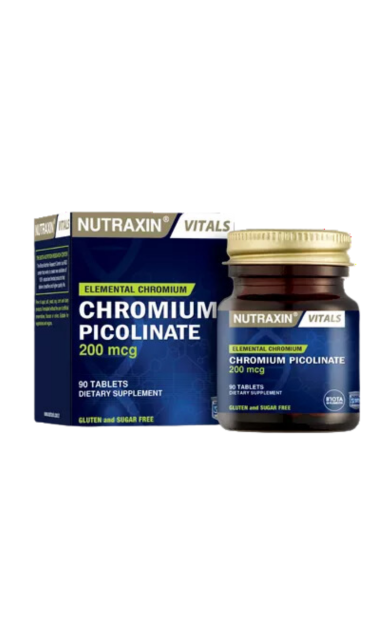 NUTRAXIN Chromium Picolinate - Krom Takviyesi 90 Tablet