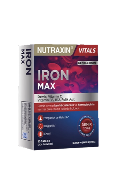 NUTRAXIN Iron Max 17 mg 30 Tablet