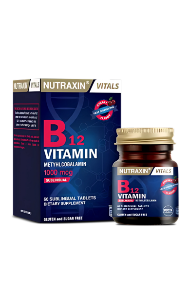 NUTRAXIN B12 Vitamini (1000 Mcg) - 60 Dil Altı Tableti