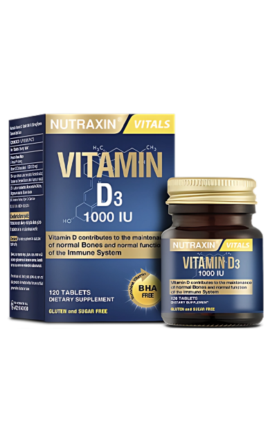 NUTRAXIN Vitamin D3 120 Tablet