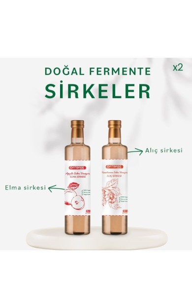 Oatbase Elma ve Alıç Sirkesi İkili Set