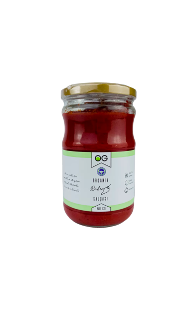 OG NATURAL Organik Tuzsuz Biber Salçası 610g