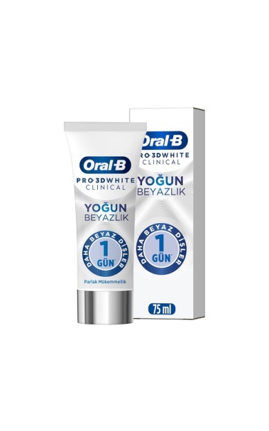 Oral-B Pro 3D White Clinical Yoğun Beyazlık Parlak Mükemmellik Diş Macunu 75 Ml