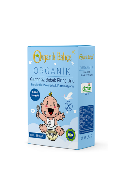 ORGANİK BAHÇE Organik Glutensiz Bebek Pirinç Unu 250g