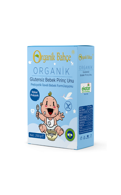 ORGANİK BAHÇE Organik Glutensiz Bebek Pirinç Unu 250g