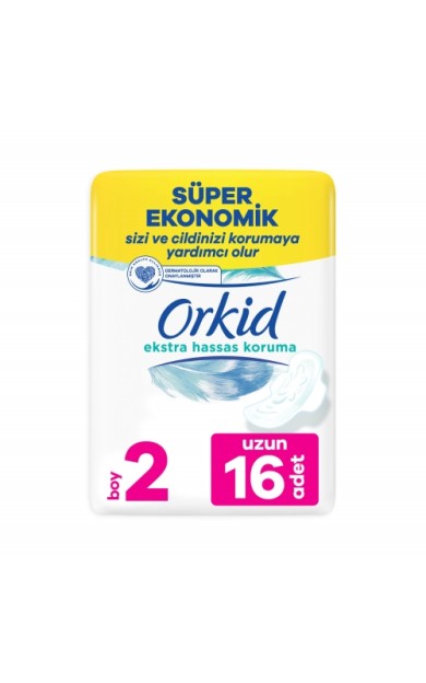 Orkid Extra Hassas Koruma Dörtlü Uzun 16'lı