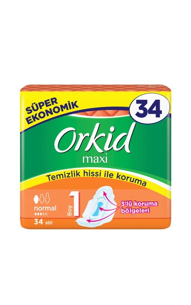 Orkid Maxi Dörtlü Normal 1 Beden 34'Lü