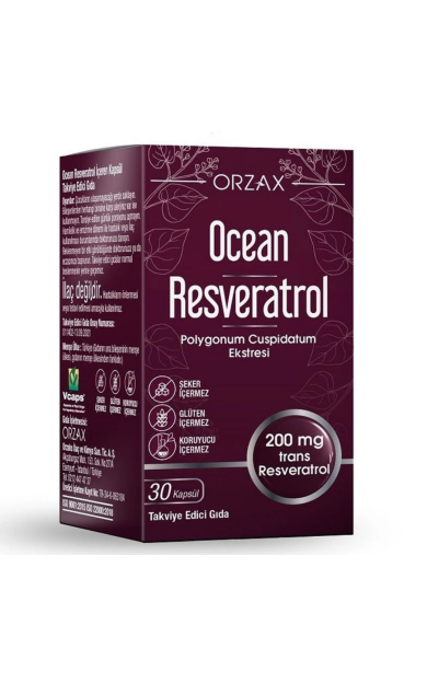 ORZAX Ocean Resveratrol Takviye Edici Gıda 30 Kapsül