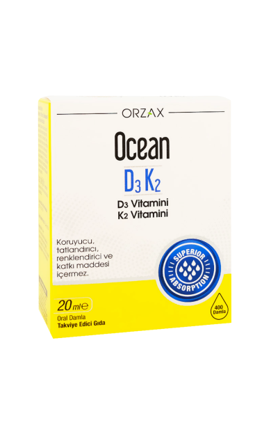 ORZAX Ocean D3K2 20 ml Damla / 400 doz