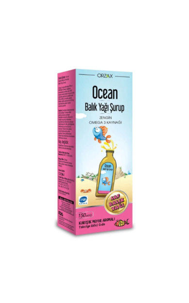 ORZAX Ocean Karışık Meyveli Balık Yağı Şurubu 150 ml