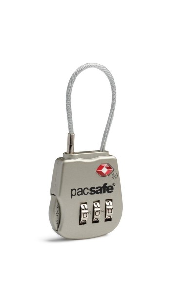 Pacsafe Prosafe 800 TSA Accepted 3-Dial Cable Lock Çanta Kilit