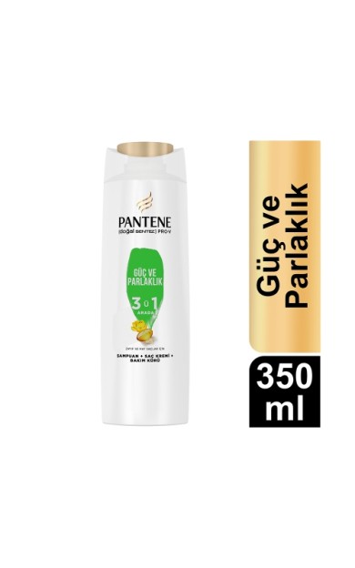 Pantene Güç Parlaklık Şampuan 3/1 350 Ml