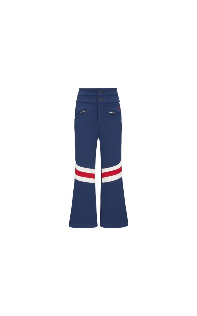 aurora high waist flare pant navy rainbow