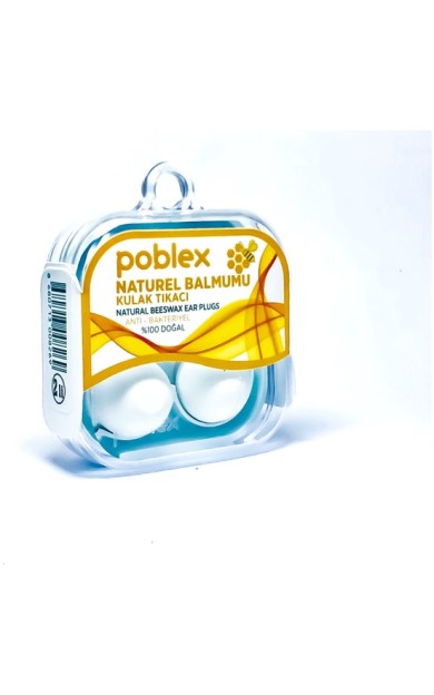 Poblex Naturel Balmumu Kulak Tikaci 2li