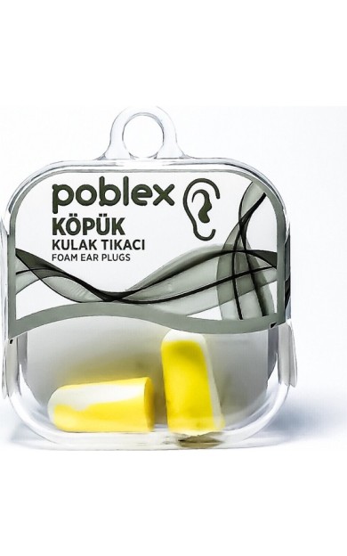 Poblex İpli Köpük Kulak Tıkacı