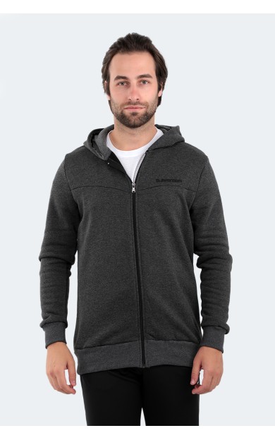 Slazenger BACK Erkek Sweatshirt Antrasit Antrasit