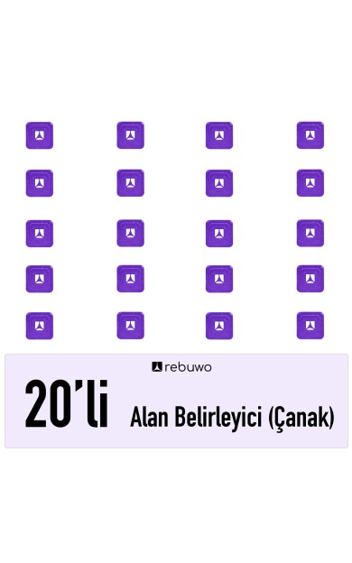 Rebuwo Alan Belirleyici Çanak Antrenman Çanağı 20 Adet