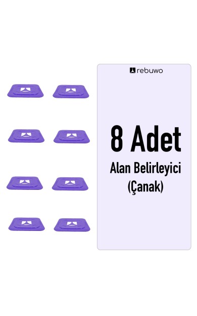 Rebuwo Alan Belirleyici Çanak Antrenman Çanağı 8 Adet