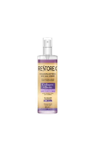 Restorex Dolgunlaştırıcı Sıvı Saç Krem Collogen+Biotin 200 Ml