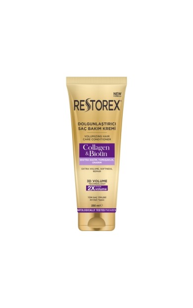 Restorex Dolgunlaştırıcı Saç Bakım Krem Collogen+Biotin Tüp 250 Ml