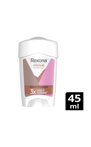 Rexona Clinical Protection Kadın Stick Deodorant Confidence 3X Güçlü Koruma 45 Ml