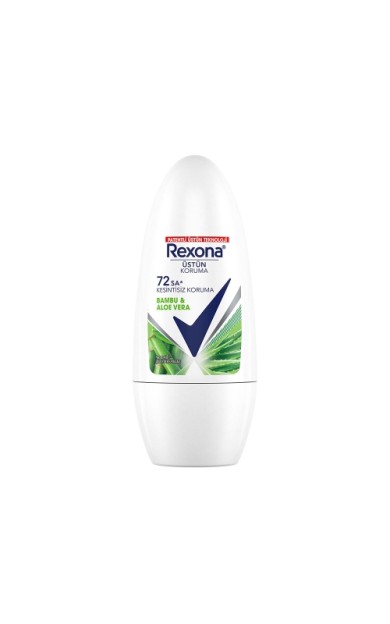 Rexona Kadın Roll On Deodorant Bambu & Aloe Vera 72 Saat Kesintisiz Koruma 50 Ml