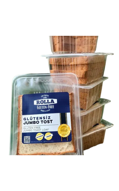 ROLLA GLUTEN-FREE Glutensiz Jumbo Tost Ekmeği (4x60g)