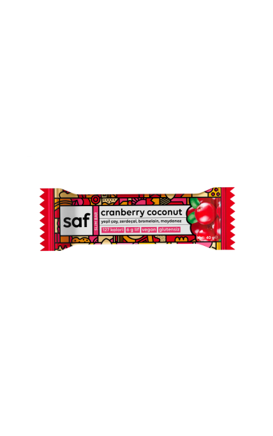 SAF Cranberry Coconut Slim Bar 40g