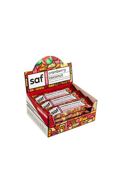 SAF Cranberry Coconut Slim Bar 40g x 12