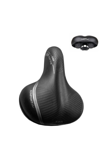 Selle San Marino Comfort Plus Elastomer Yaylı Geniş Sele Sle-306