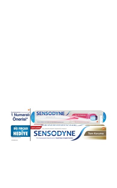 Sensodyne Tam Koruma Diş Macunu 75 Ml + Diş Eti Bakım Fırçası