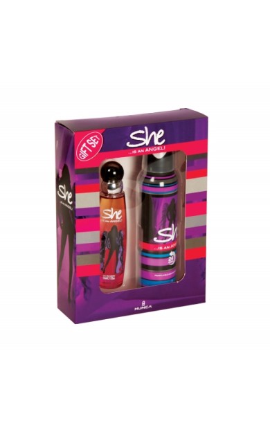 She Edt Angel 50 Ml+Deodorant Kofre