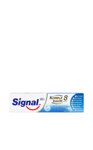 Signal Komple Bakım 8 Etki Beyazlatıcı Koruma Diş Macunu 75 Ml