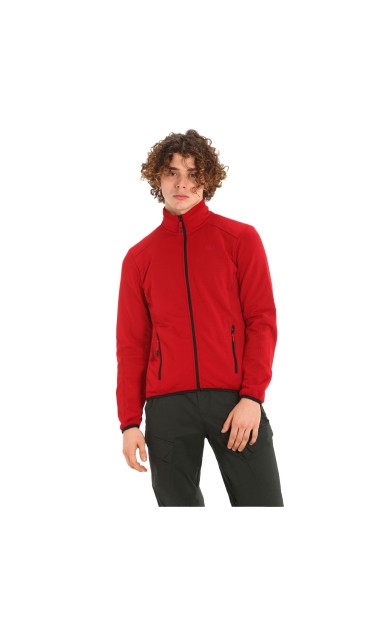 ACTIVE MID WEIGHT GRID FLEECE CHILLI