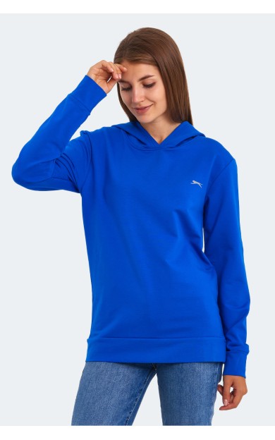 Slazenger KATHY Kadı  Sweatshirt Saks Mavi