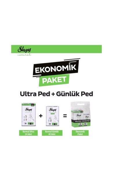 Sleepy Natural Mega Normal 24'Lü + Günlük 40'Lı