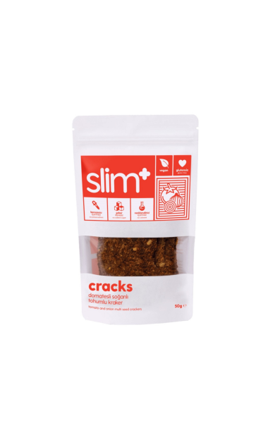 SLİMPLUS Domates Soğanlı Glutensiz Cracks Tohum Kraker 50g