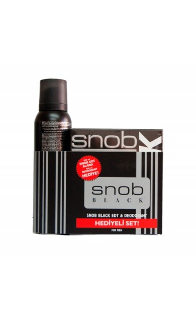 Snob Black Edt 100 Ml+Deodorant Kofre