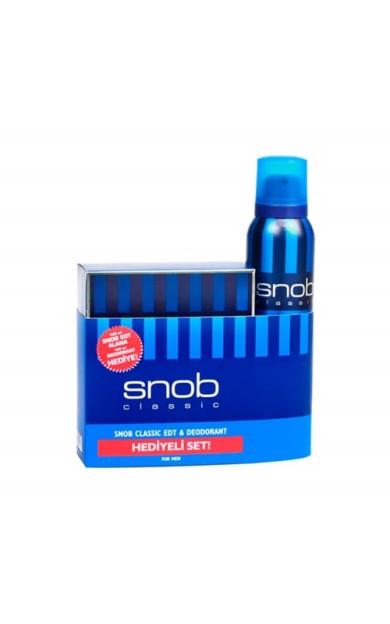 Snob Classic Edt 100 Ml+Deodorant Kofre