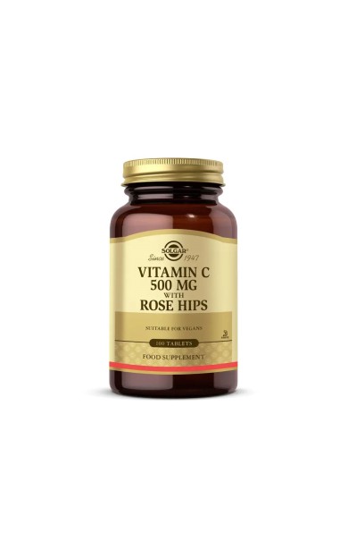 Solgar Vitamin C with Rose Hips 500 mg 100 Tablet