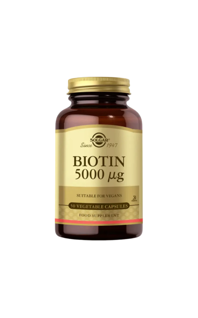 SOLGAR Biotin 5000 Mcg 50 Kapsül